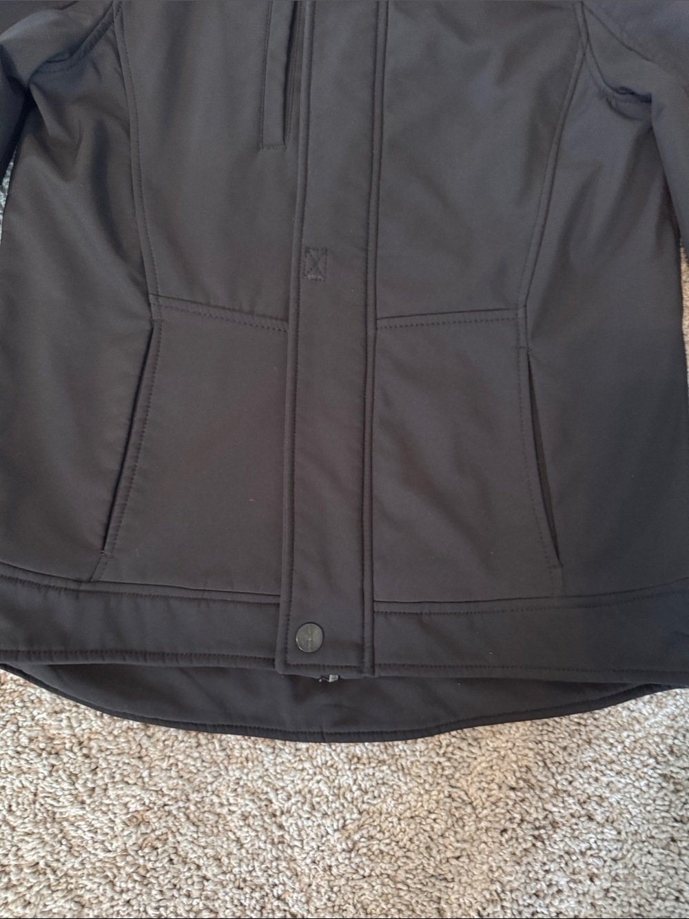 Kids Hooded Softshell Jacket - Black - Picture 4 of 14